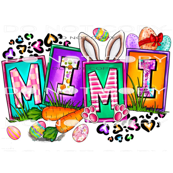 Easter Mimi #9871 Sublimation transfers - Heat Transfer