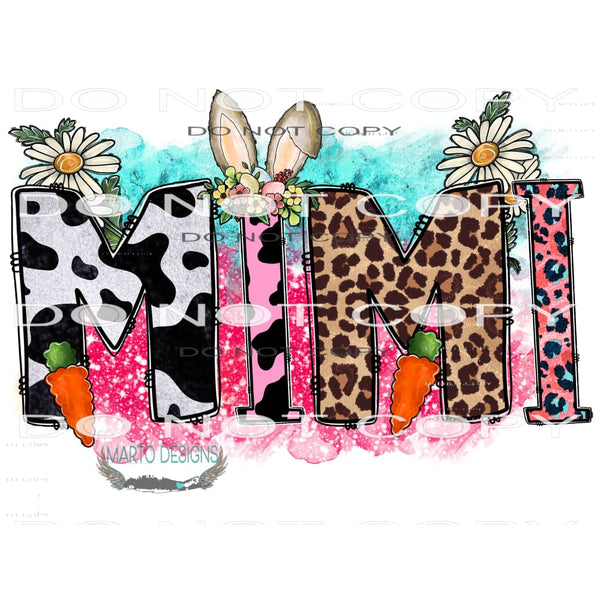 Easter Mimi #9875 Sublimation transfers - Heat Transfer