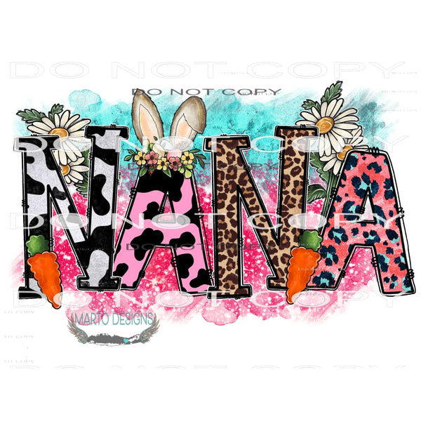 Easter Nana #9860 Sublimation transfers - Heat Transfer