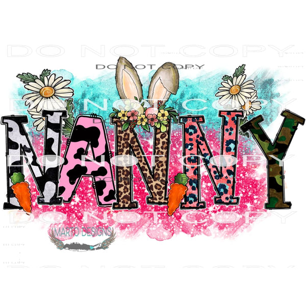 Easter Nana #9878 Sublimation transfers - Heat Transfer