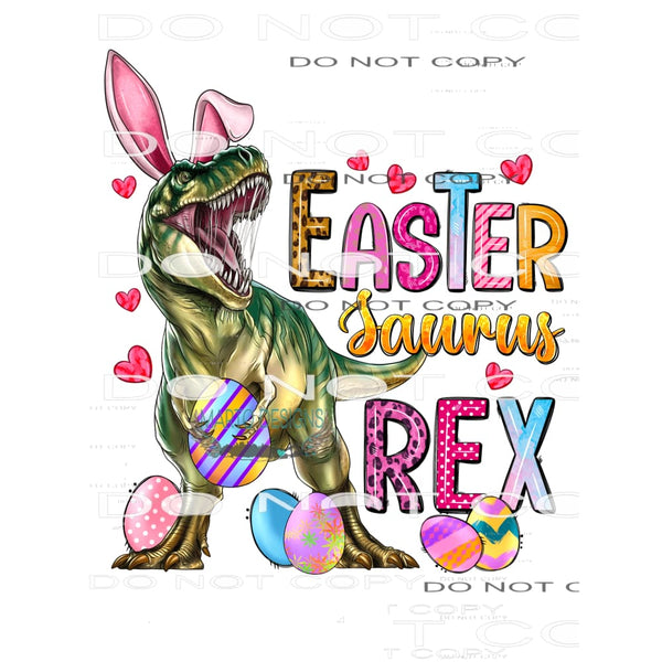 Easter Saurus Rex #8940 Sublimation transfers - Heat