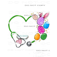 Easter Stethoscope #8948 Sublimation transfers - Heat