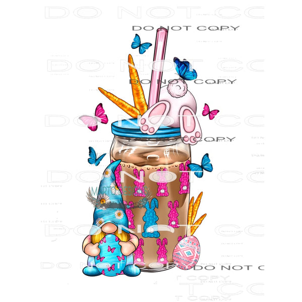 Eastern Coffee Cup With Gnome #8923 Sublimation transfers -