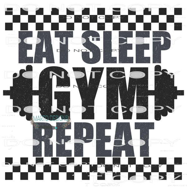 Eat Gym Repeat #6758 Sublimation transfers - Heat Transfer