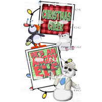 Elf #7185 Sublimation transfers - Heat Transfer Graphic Tee