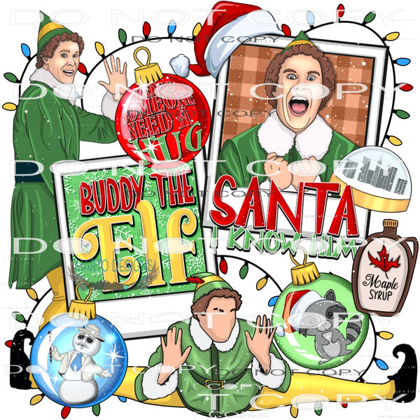 Elf #7282 Sublimation transfers - Heat Transfer Graphic Tee