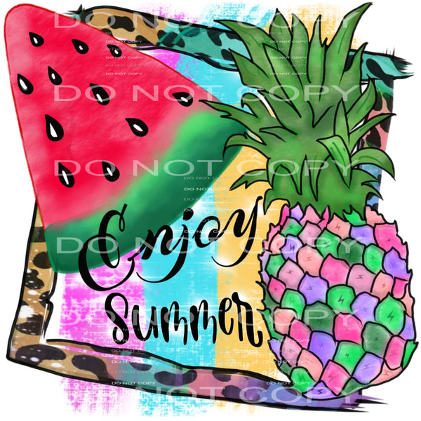 Enjoy summer watermelon # 425 Sublimation transfers - Heat