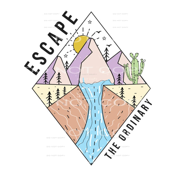 Escape The Ordinary #5114 Sublimation transfers - Heat