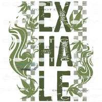 Exhale #6779 Sublimation transfers - Heat Transfer Graphic