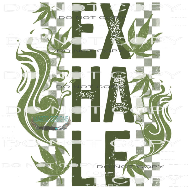 Exhale #6779 Sublimation transfers - Heat Transfer Graphic