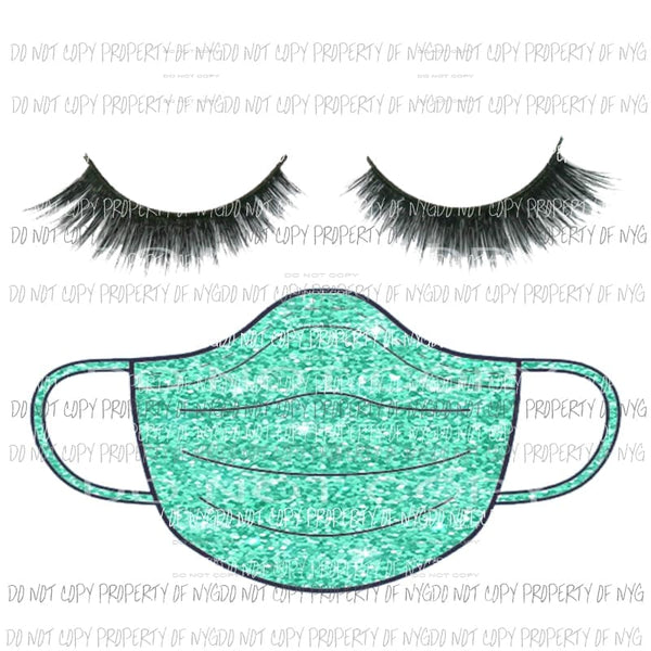 Eyes Face Mask Sublimation transfers Heat Transfer