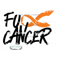 F cancer Orange # 4482 Sublimation transfers - Heat