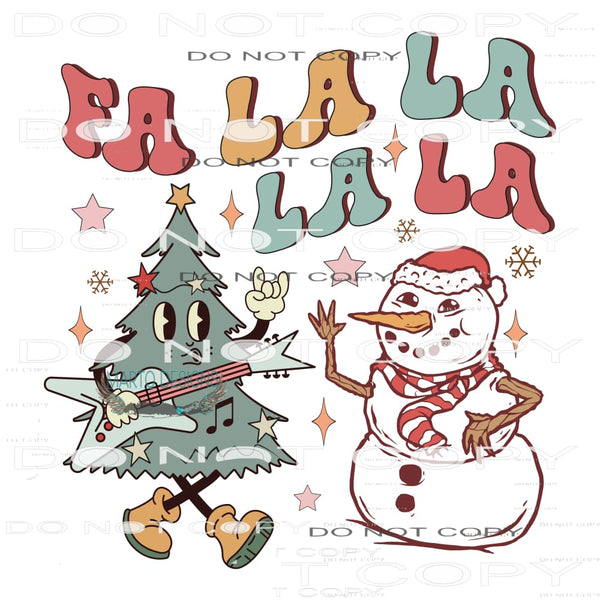 Fa La La La La #7798 Sublimation transfers - Heat Transfer