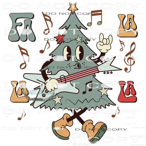 Fa La La La #7804 Sublimation transfers - Heat Transfer