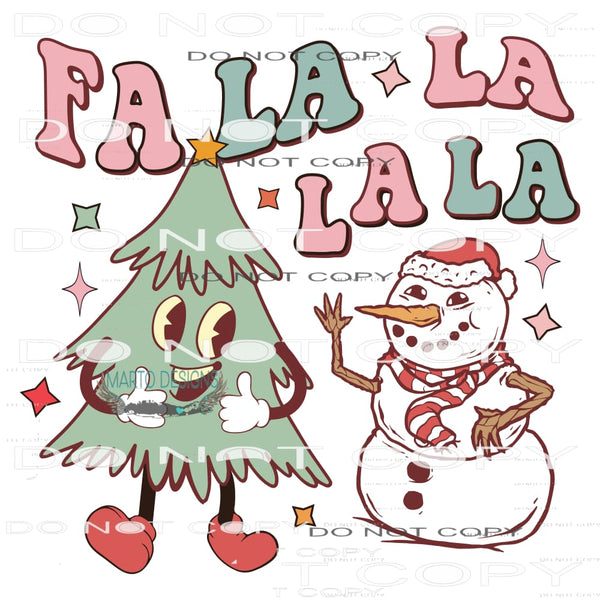 Fa La La La #7816 Sublimation transfers - Heat Transfer