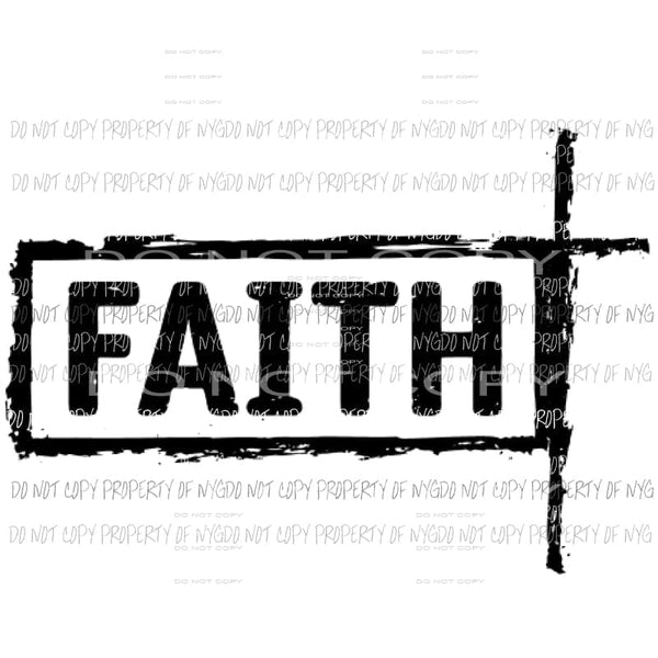 Faith Cross #5 Sublimation transfers Heat Transfer