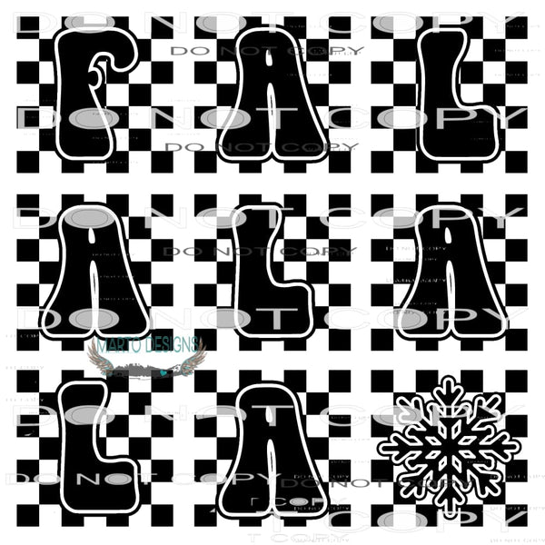 Falalala #8490 Sublimation transfers - Heat Transfer Graphic