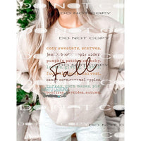Fall # 177 Sublimation transfers - Heat Transfer Graphic Tee