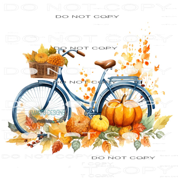 Fall Bike #7253 Sublimation transfers - Heat Transfer