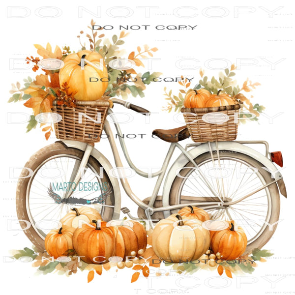 Fall Bike #7257 Sublimation transfers - Heat Transfer