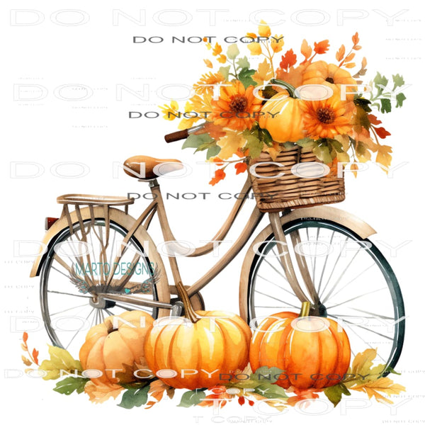 Fall Bike #7258 Sublimation transfers - Heat Transfer