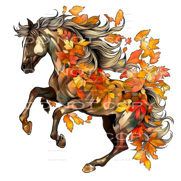 Fall horse # 855 Sublimation transfers - Heat Transfer