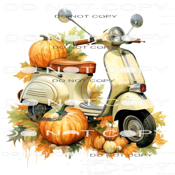 Fall Scooter #7238 Sublimation transfers - Heat Transfer