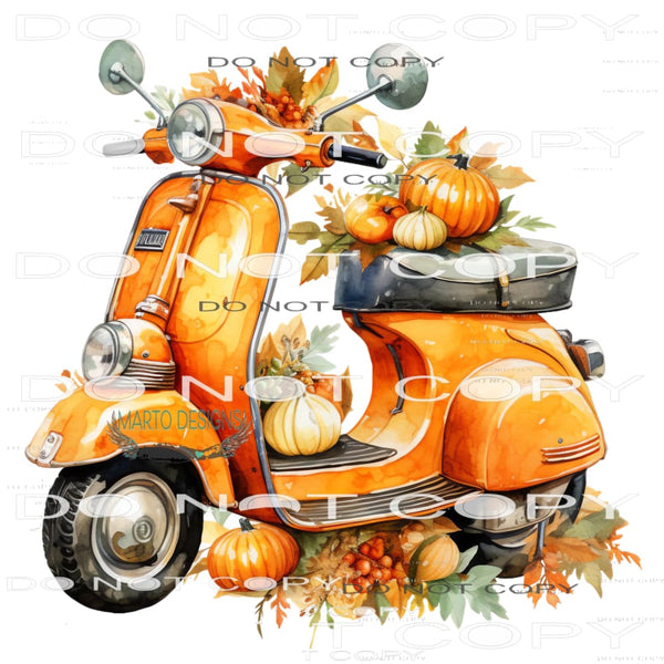 Fall Scooter #7240 Sublimation transfers - Heat Transfer