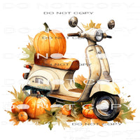 Fall Scooter #7246 Sublimation transfers - Heat Transfer