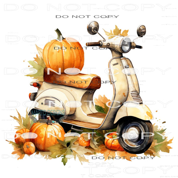 Fall Scooter #7246 Sublimation transfers - Heat Transfer