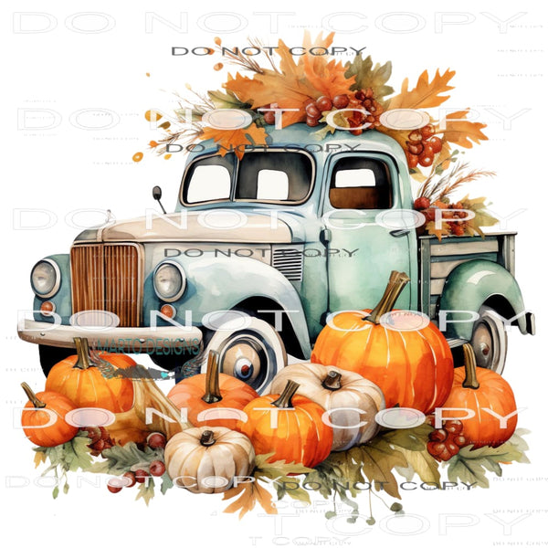 Fall Truck #7242 Sublimation transfers - Heat Transfer