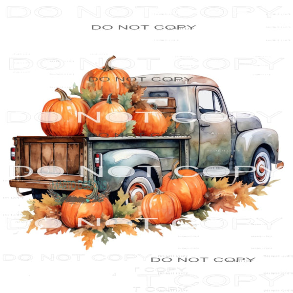 Fall Truck #7244 Sublimation transfers - Heat Transfer