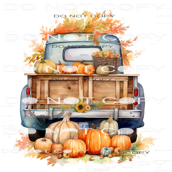 Fall Truck #7247 Sublimation transfers - Heat Transfer