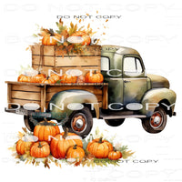 Fall Truck #7250 Sublimation transfers - Heat Transfer