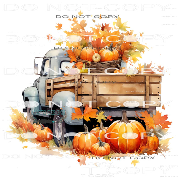 Fall Truck #7251 Sublimation transfers - Heat Transfer