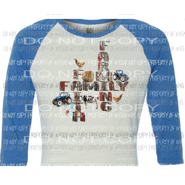 Family farming faith new holland tractor Heat Transfer