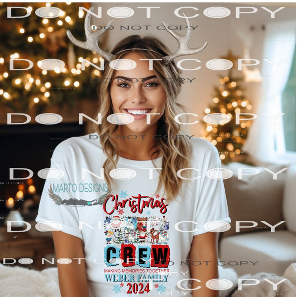 Family PJ Custom 3 Sublimation transfers - Heat Transfer