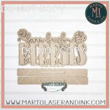 Farm Fresh Berries # 020 Wood Laser Blank | DIY Craft