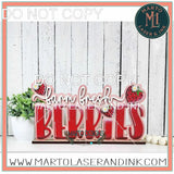 Farm Fresh Berries # 020 Wood Laser Blank | DIY Craft