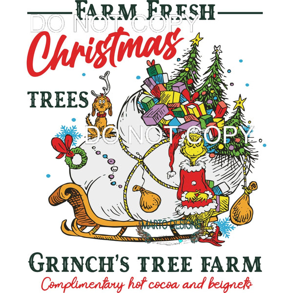 Farm Fresh Christmas Grinch Tree Farm #233 Sublimation