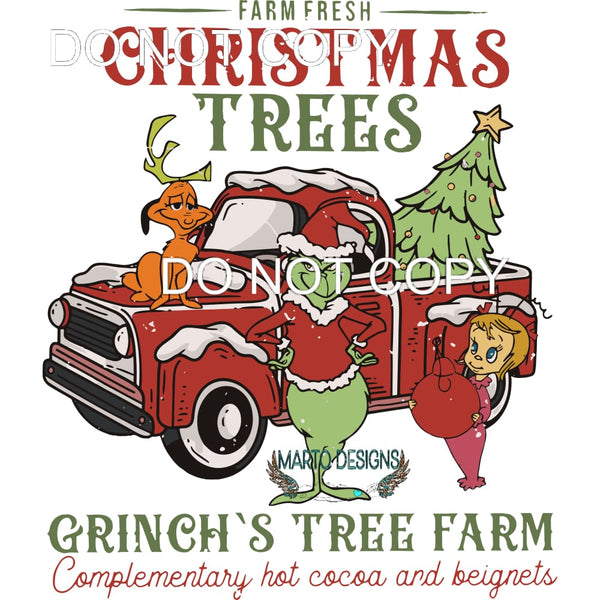 Farm Fresh Christmas Grinch Tree Farm #234 Sublimation