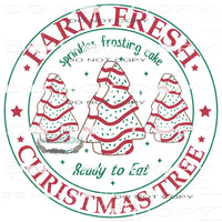 Farm Fresh Christmas Tree #8188 Sublimation transfers - Heat