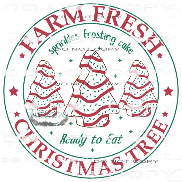 Farm Fresh Christmas Tree #8188 Sublimation transfers - Heat
