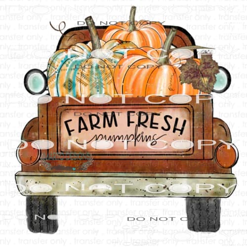 Farm Fresh Pumpkin #6943 Sublimation transfers - Heat