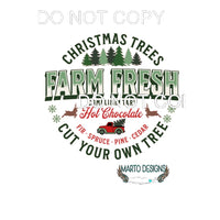 Farm Fresh Trees #11166 Sublimation transfers - Heat