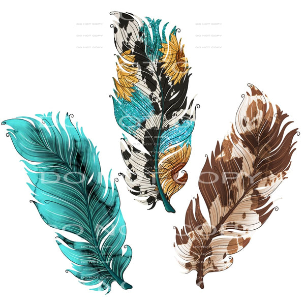 Feathers #5591 Sublimation transfers - Heat Transfer Graphic