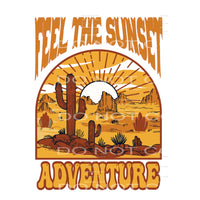 Feel The Sunset Adventure #5058 Sublimation transfers - Heat