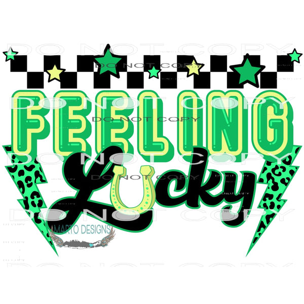 Feeling Lucky #8953 Sublimation transfers - Heat Transfer