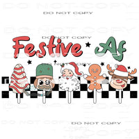 Festive AF #8156 Sublimation transfers - Heat Transfer
