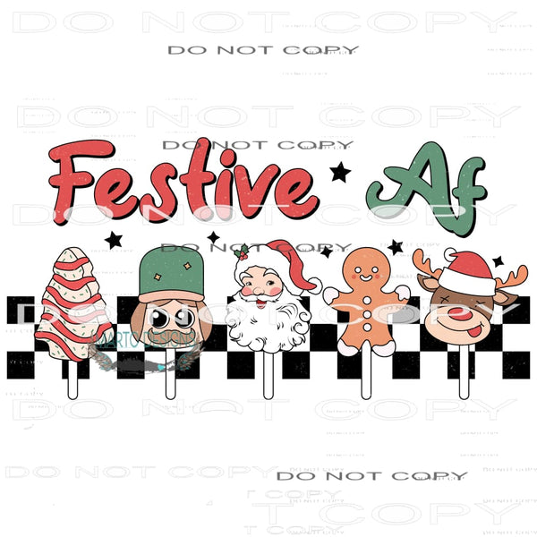 Festive AF #8156 Sublimation transfers - Heat Transfer